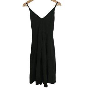 Elia Cher Strappy‎ Dress Size Large Black Cross back midi NWT Adjustable straps